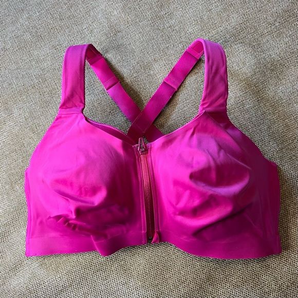 NWT 38DDD Victoria’s Secret Sport Hot Pink Knockout Strappy Back Sports Bra (38F - Picture 4 of 13